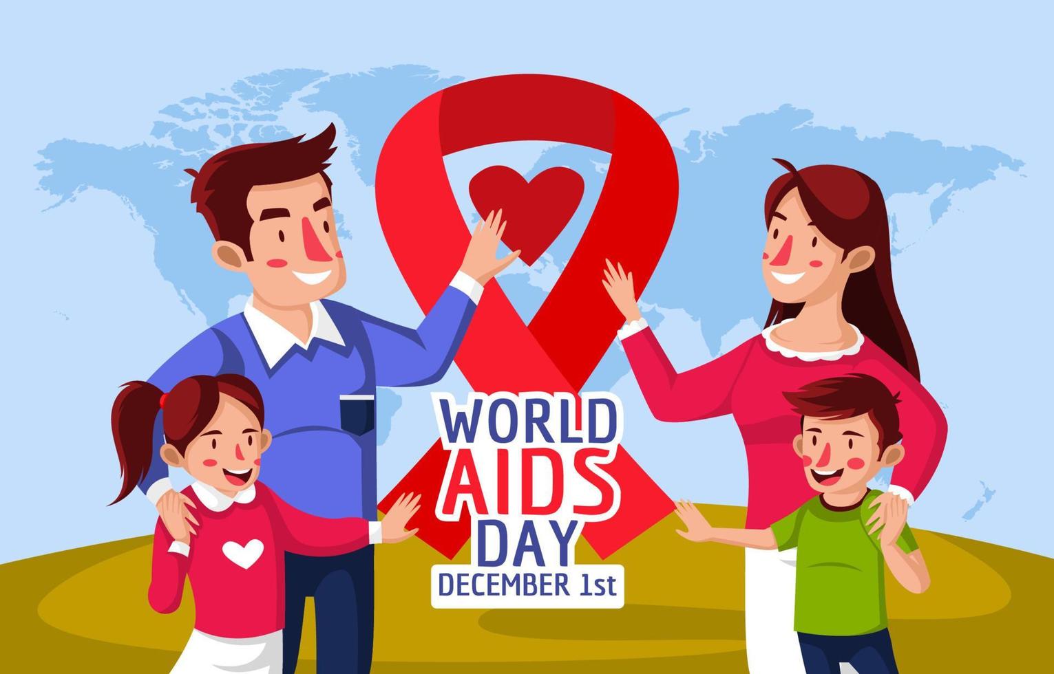 World Aids Day Concept vector