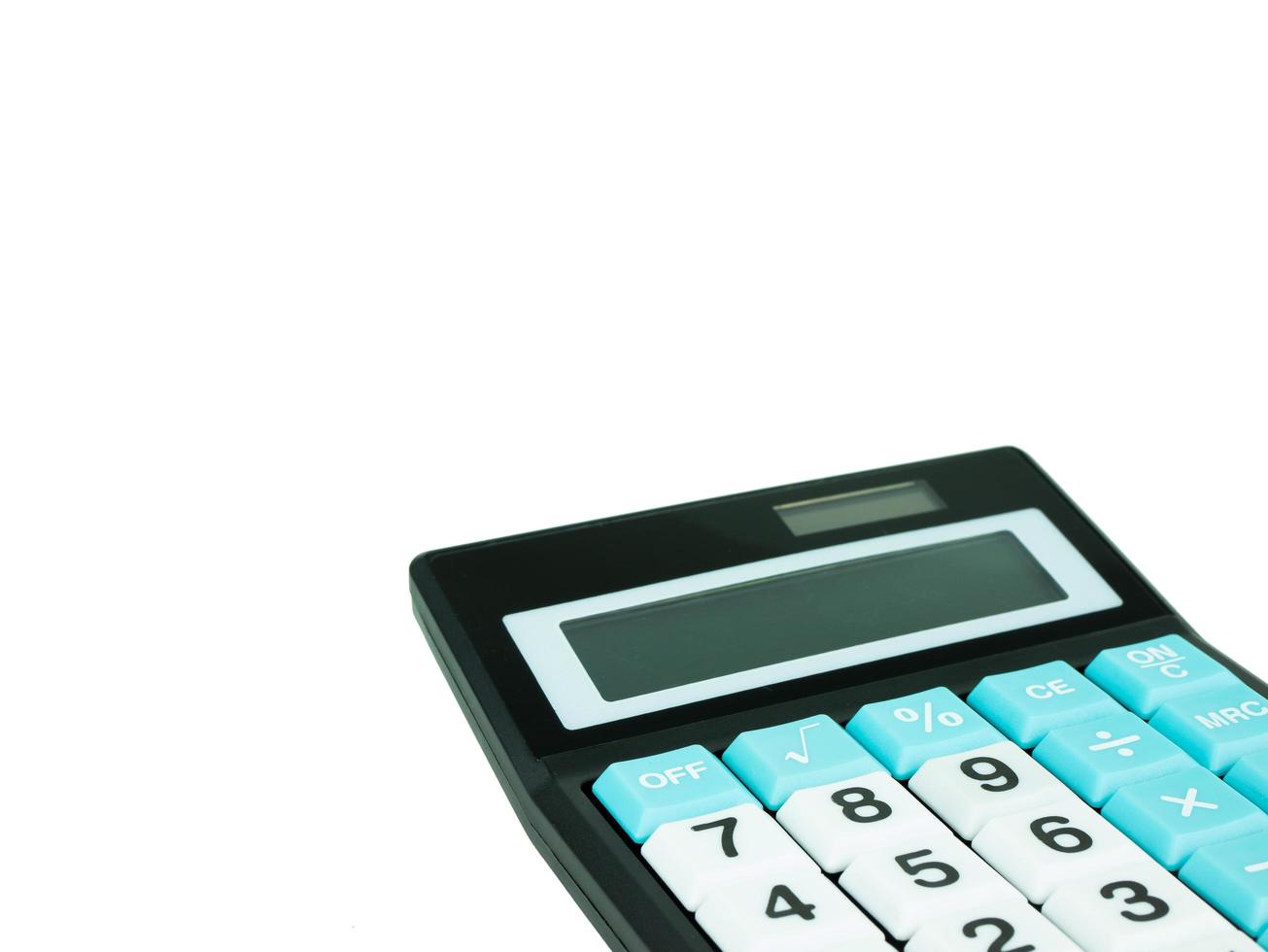 Calculator isolated on white background photo