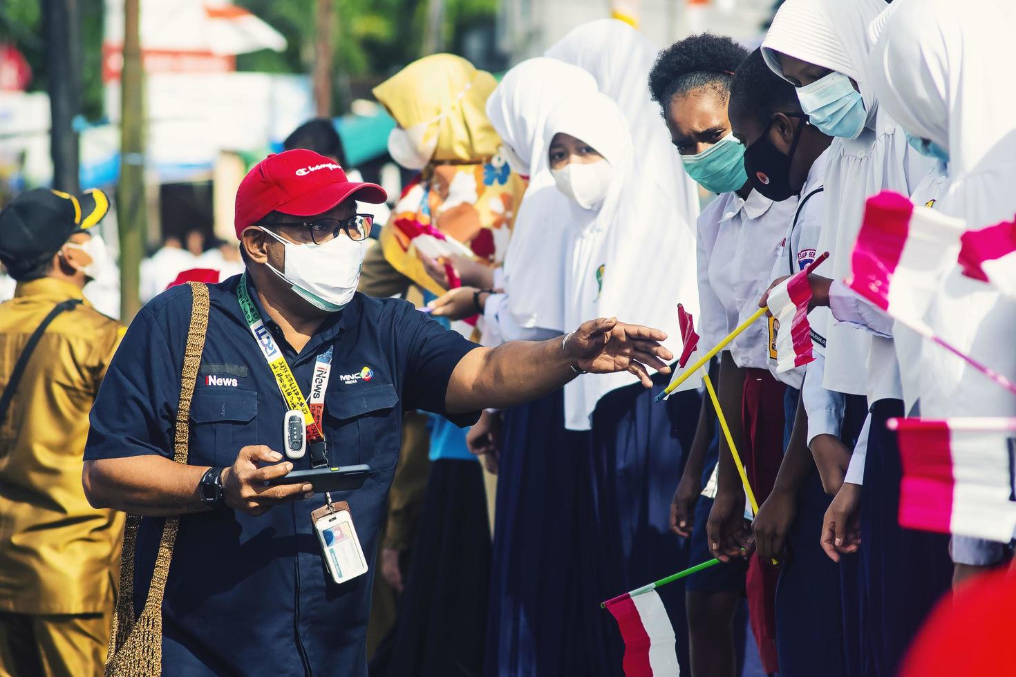 sorong, papua occidental, indonesia, 4 de octubre de 2021. visita de estado del presidente de indonesia, joko widodo. foto