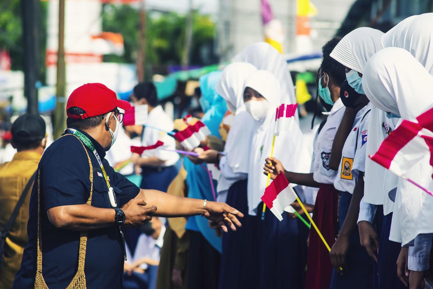 sorong, papua occidental, indonesia, 4 de octubre de 2021. visita de estado del presidente de indonesia, joko widodo. foto