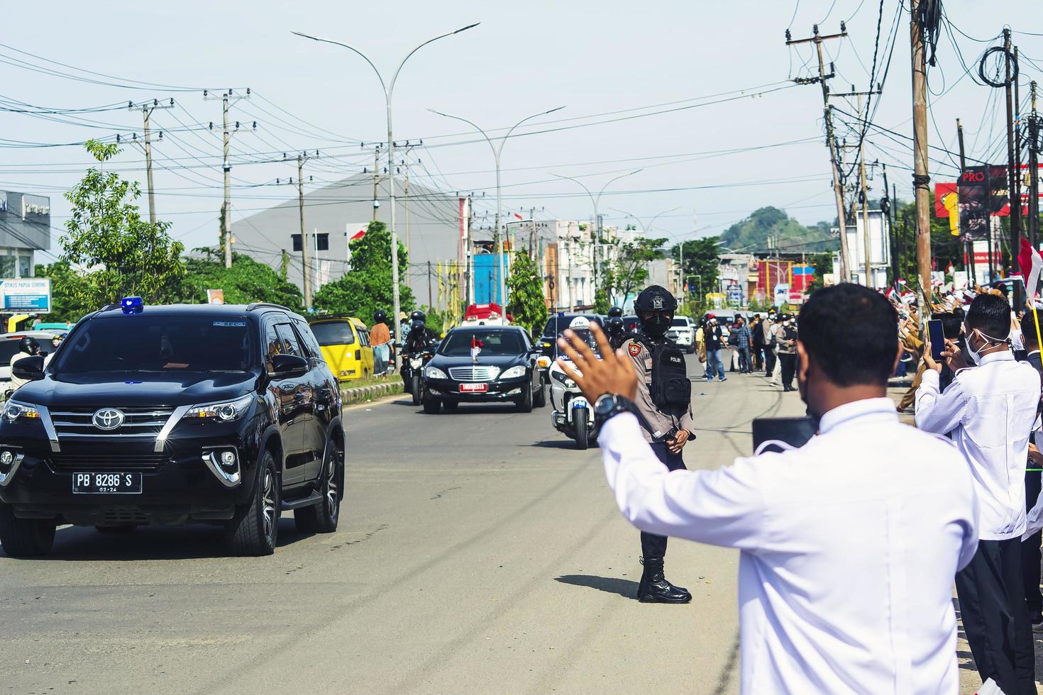 sorong, papua occidental, indonesia, 4 de octubre de 2021. visita de estado del presidente de indonesia, joko widodo. foto