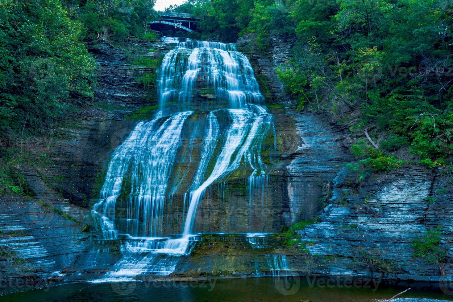 Montour Falls at Sunset photo