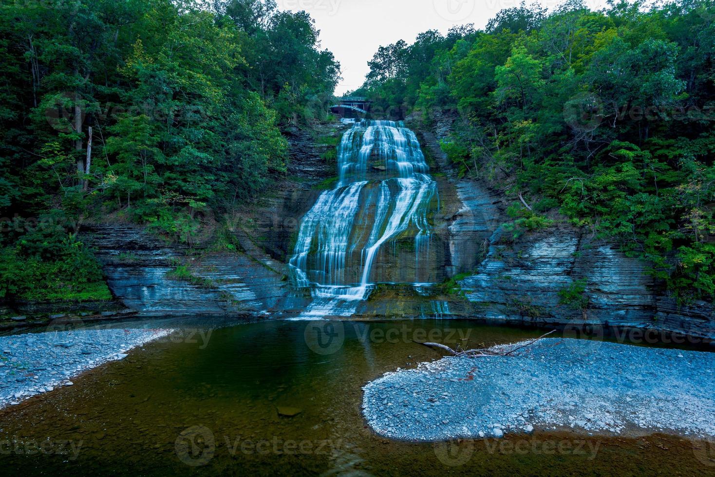 Montour Falls at Sunset photo