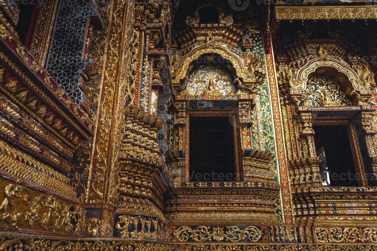 Wat Phra Buddhabat Si Roi,Golden Temple in Chiang Mai, Thailand photo