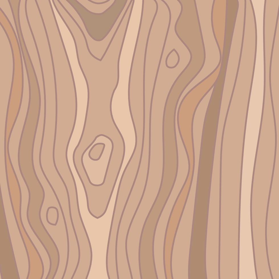 Panoramic texture of light wood with knots - Vector