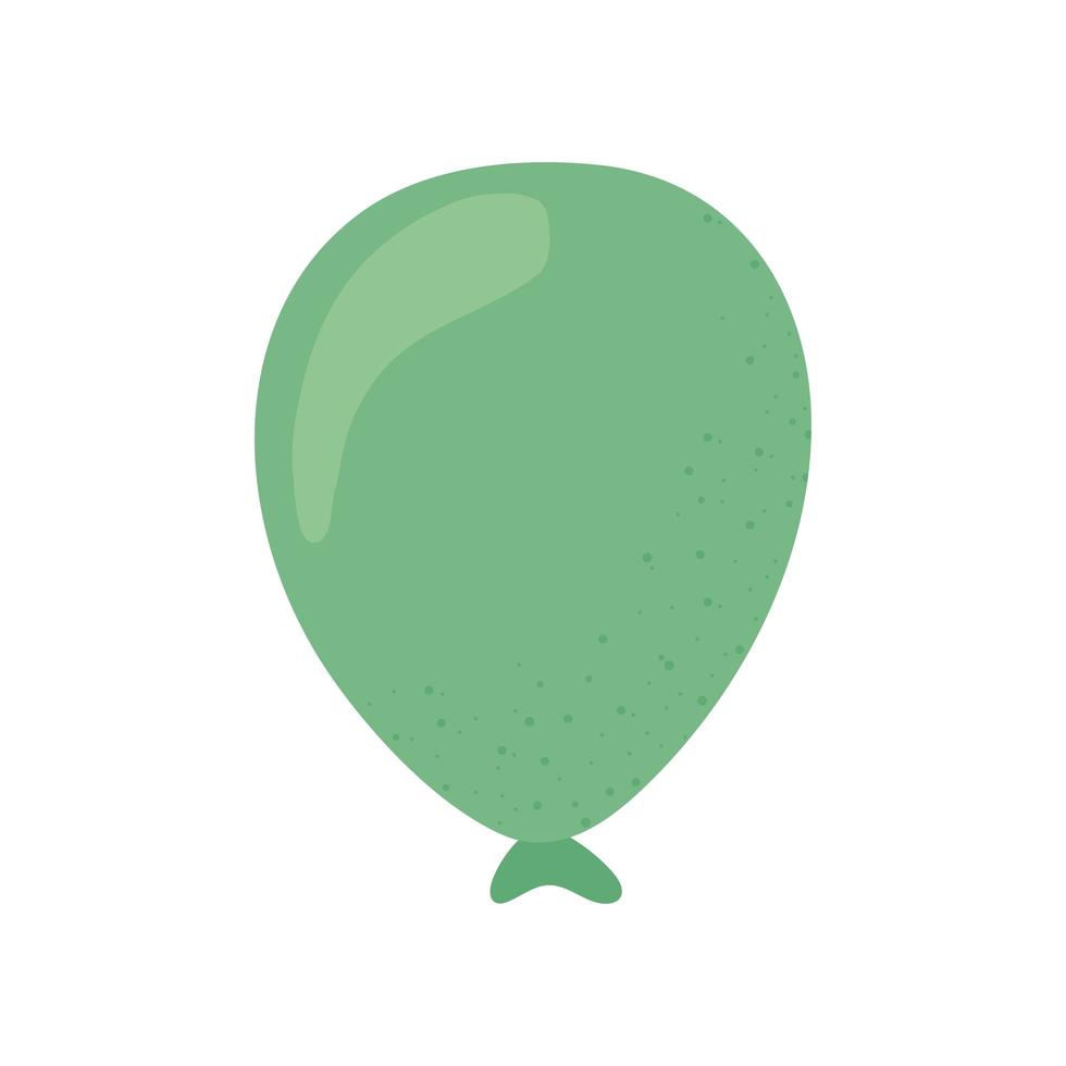 green balloon icon vector