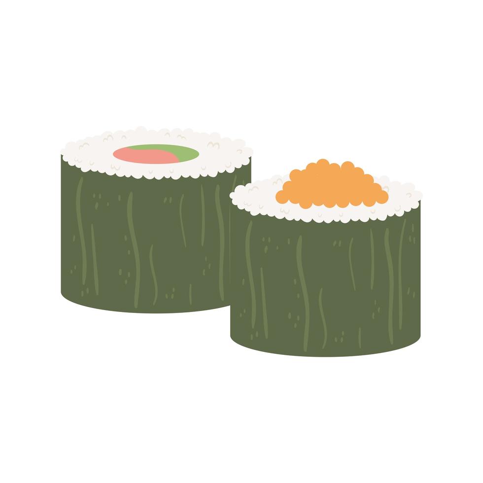 japanese sushi food vector