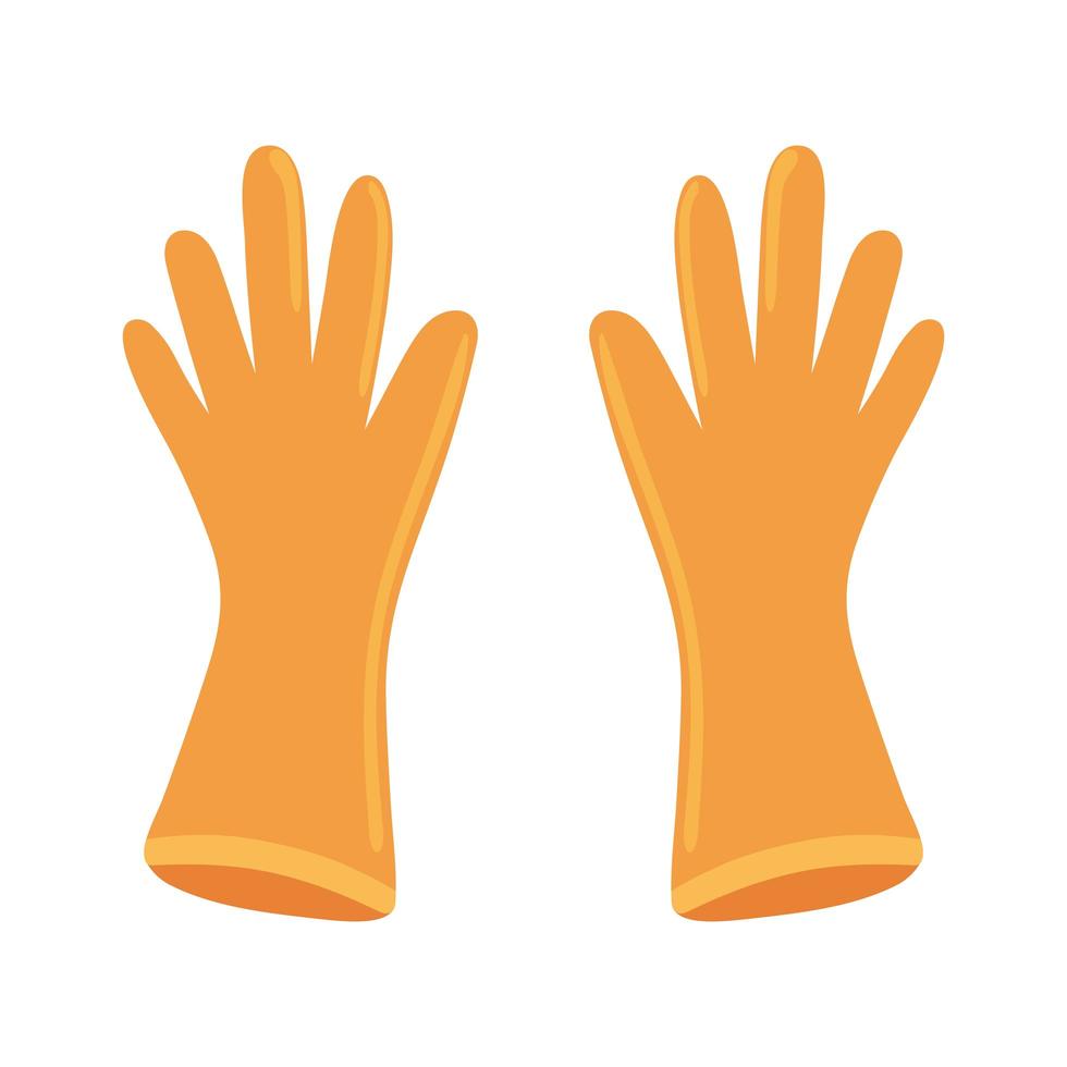 cleaning gloves icon vector