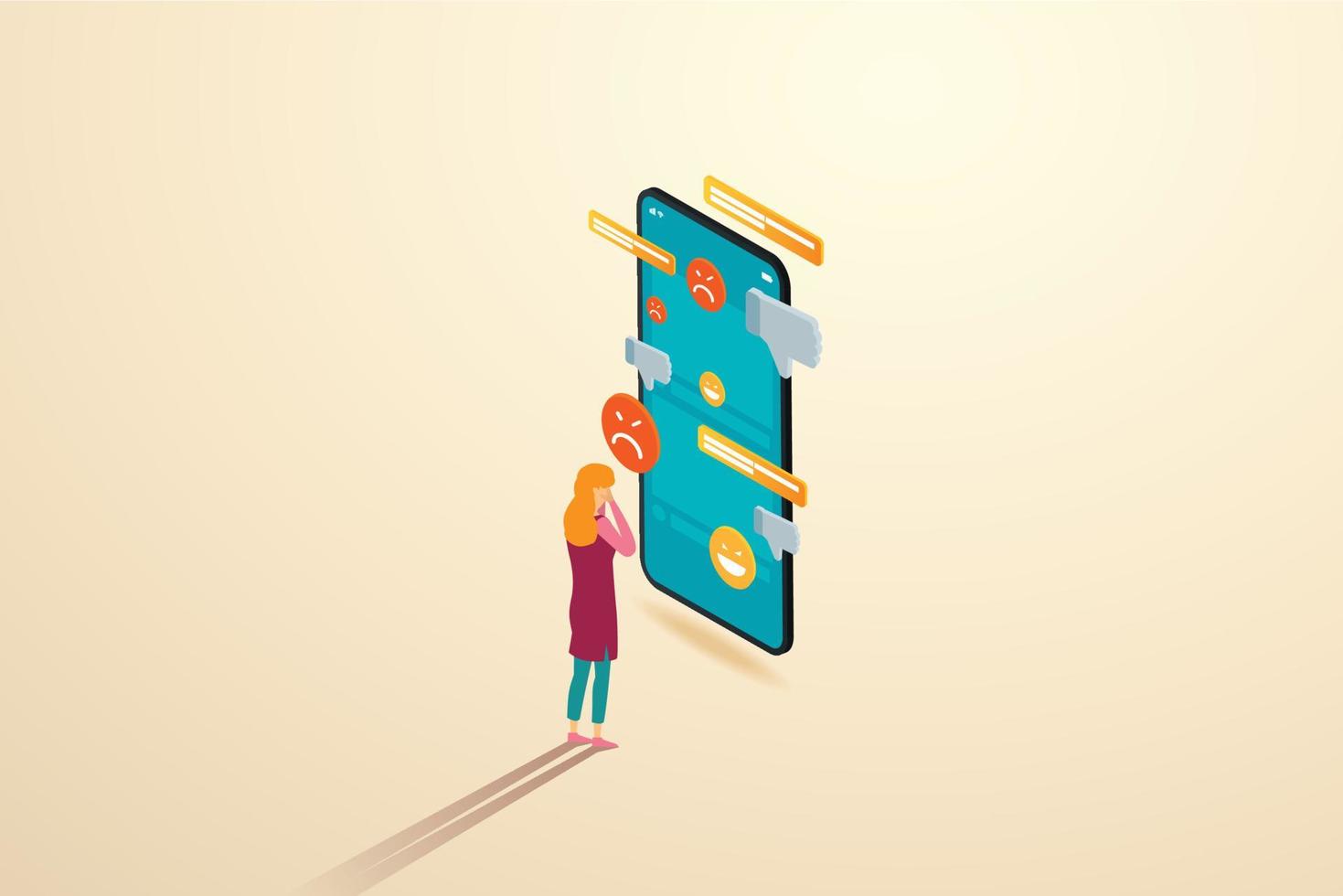 Bullying social networks. vector