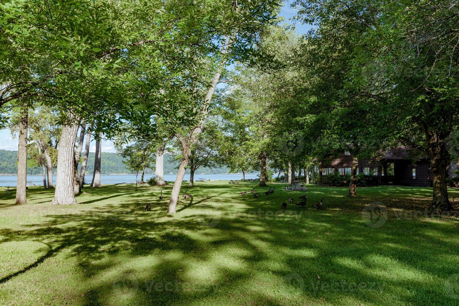 cataratas taughannock - lago cayuga foto