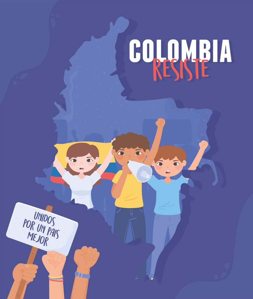colombia resiste manifestación vector