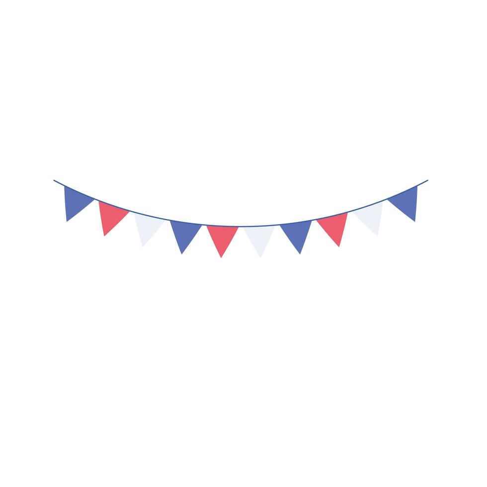 bunting festive decoration vector