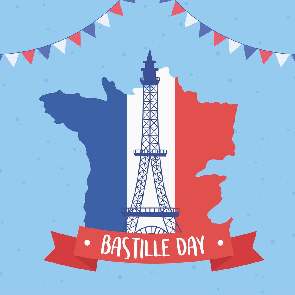 bastille day memorial vector