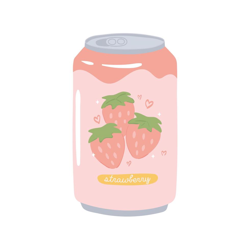 fruity soda drink vector