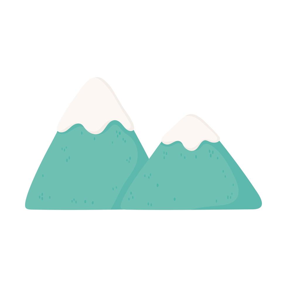 mountains peak nature vector