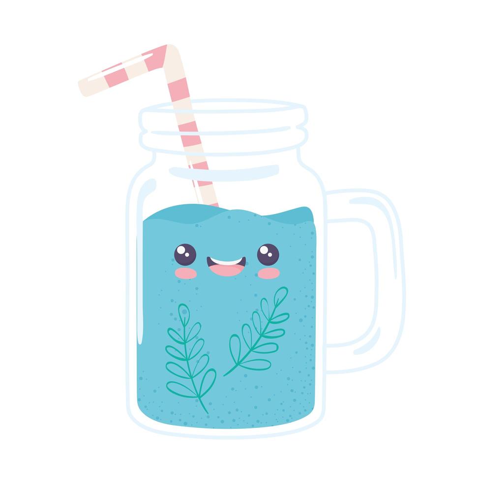 glass jar water vector