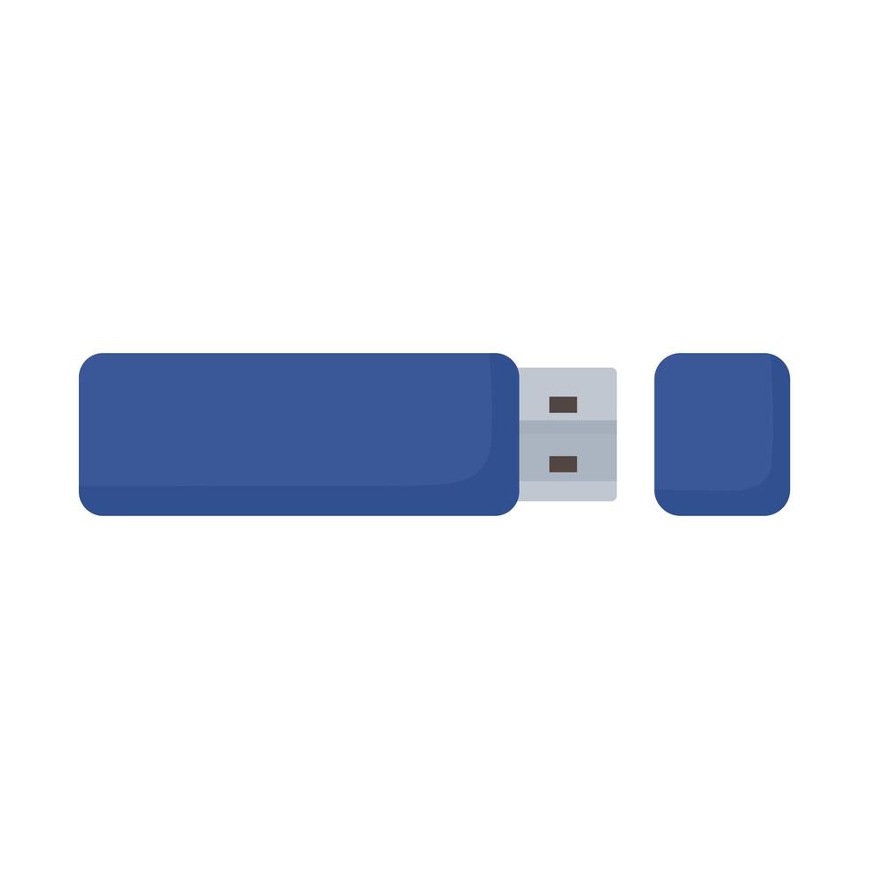 flash drive stationery template vector