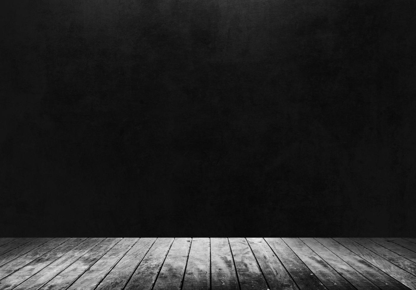 Wooden floor with dark background photo