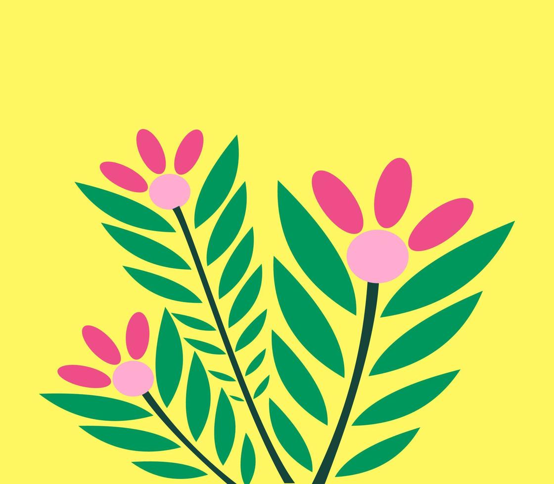 flower plant illustration vector