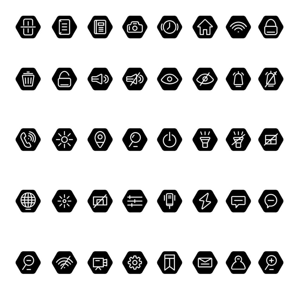 Icons User Interface vector