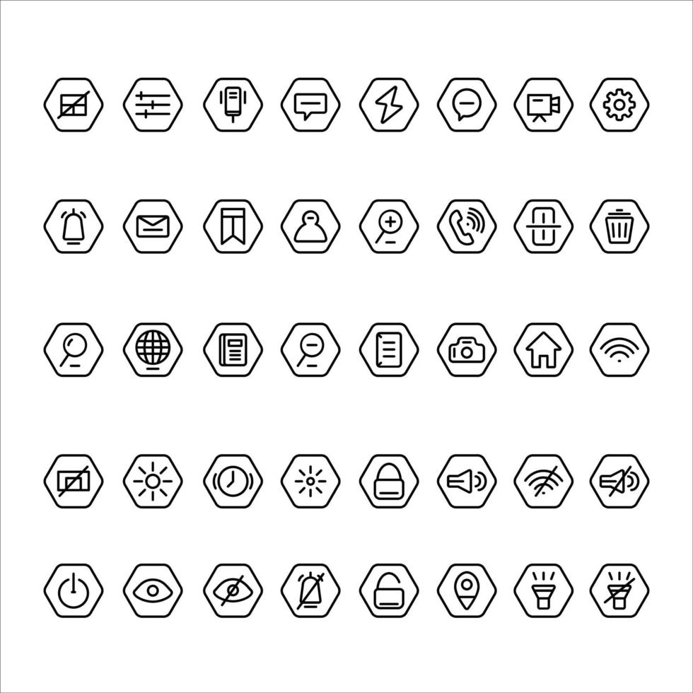 Icons User Interface vector