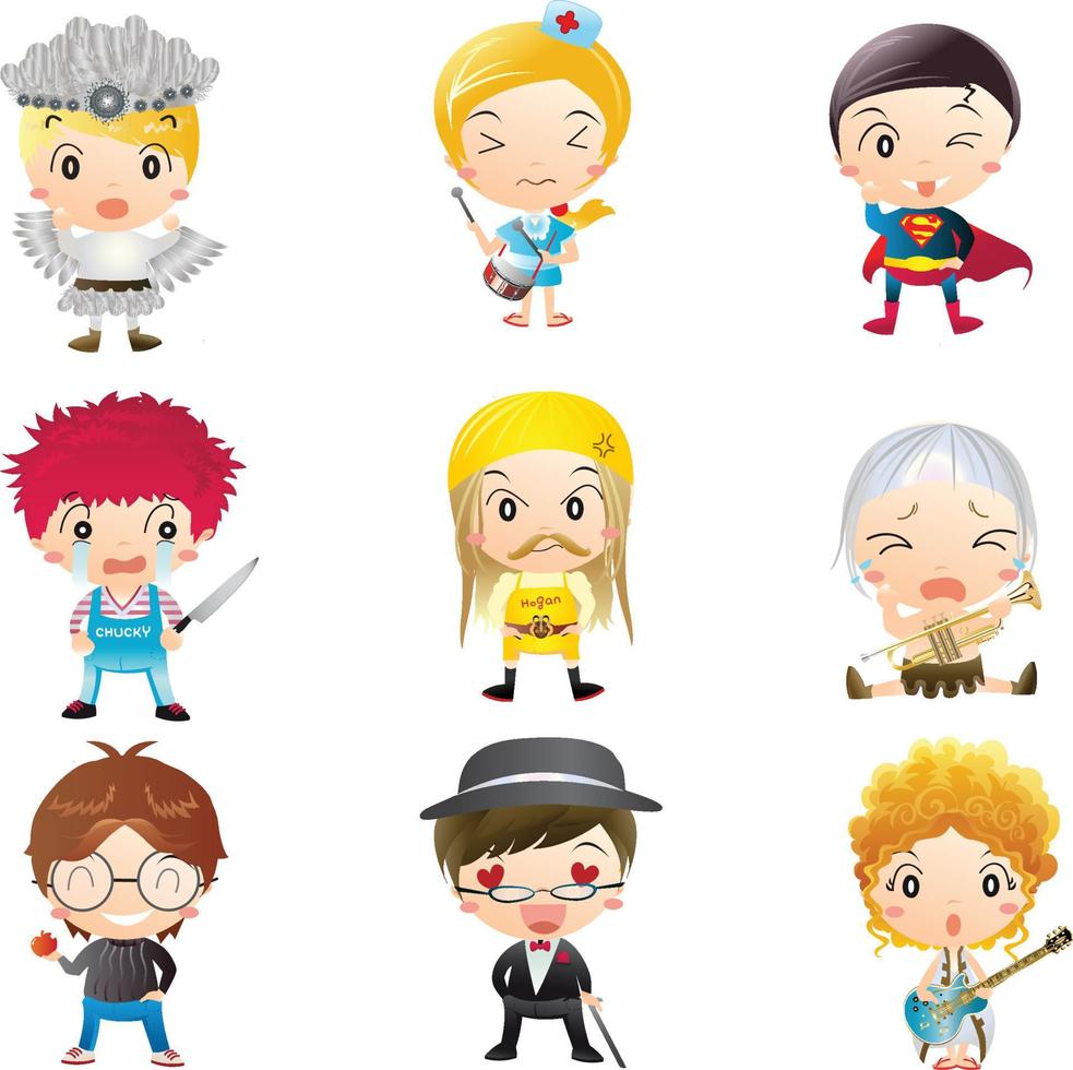 Halloween costume kids vector