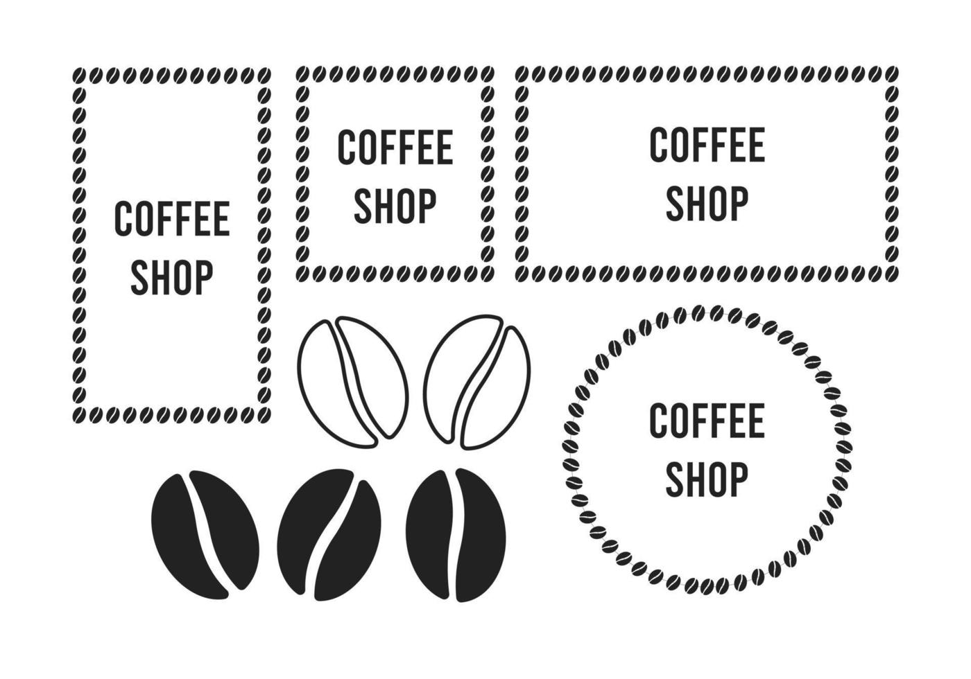 Set of Coffee Billboard Template. Free vector