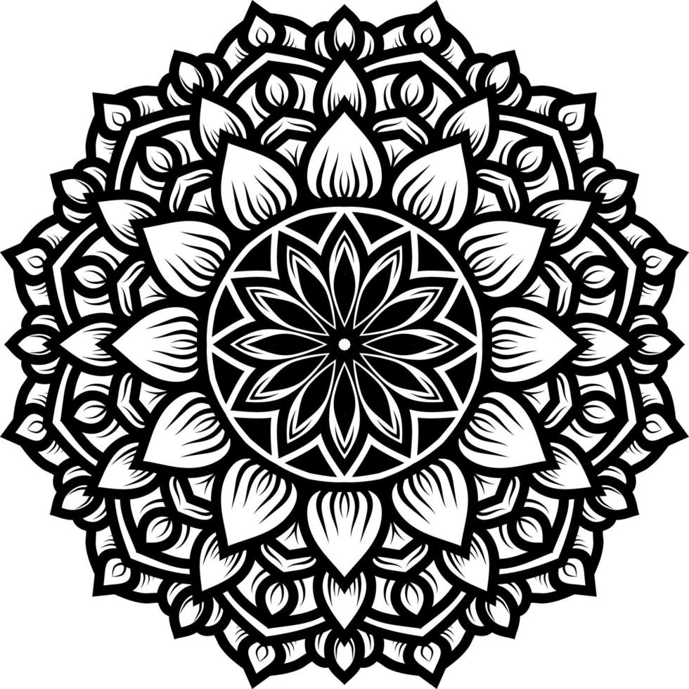circular pattern mandala art background decoration vector
