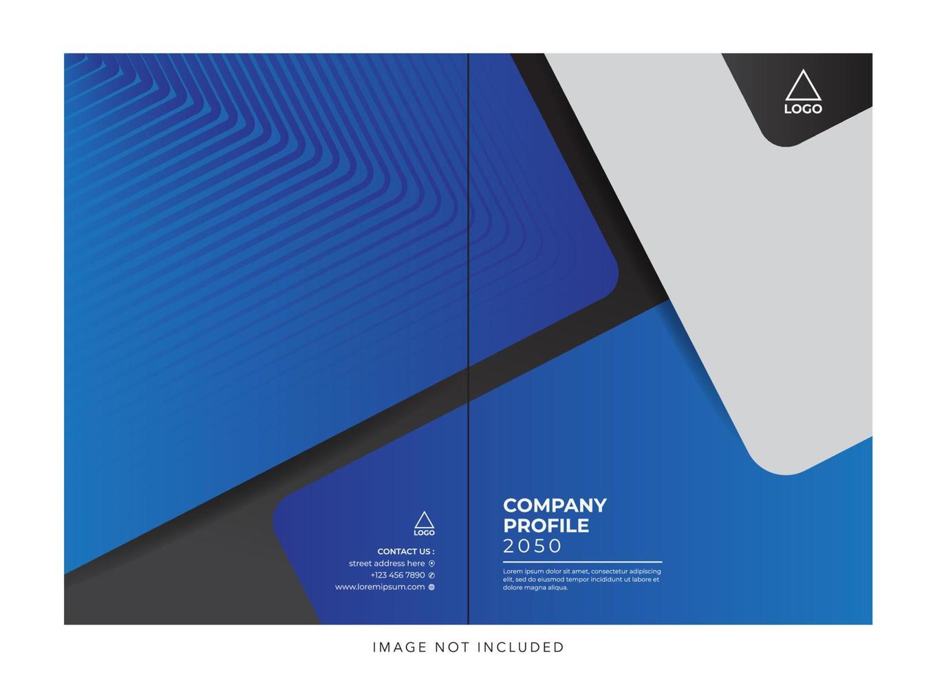 corporate company profile cover vector