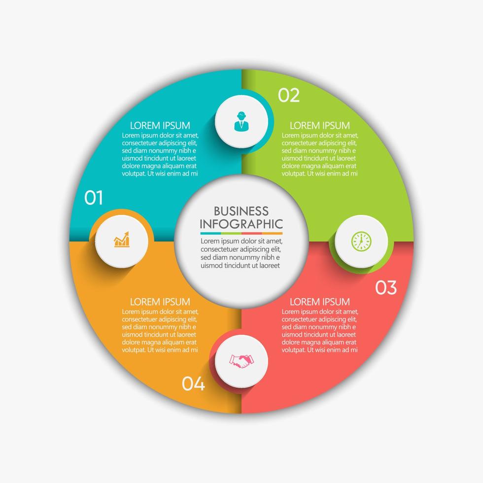 Presentation business infographic template vector