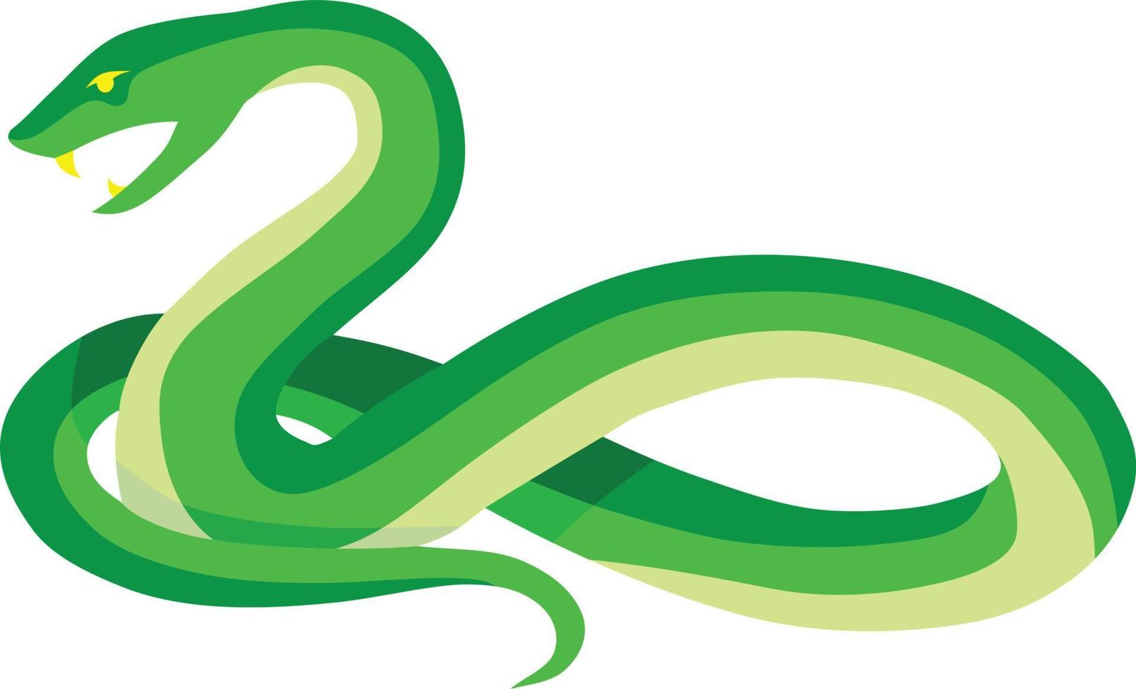 Green Snake Reptile Animal Vector