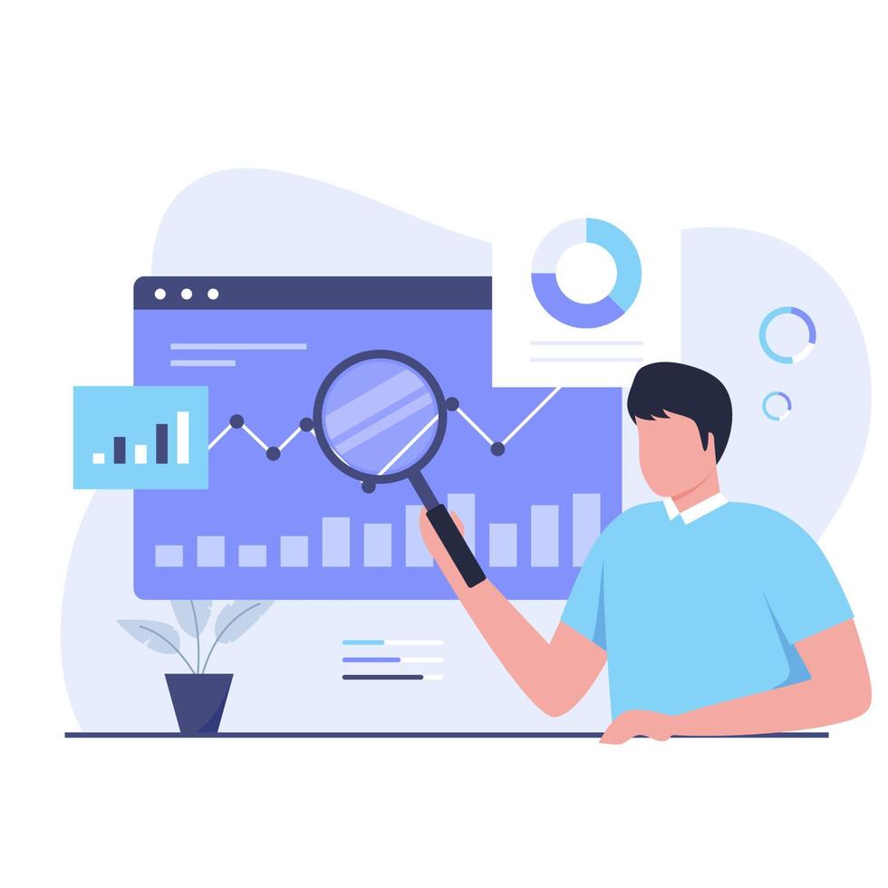 Market research illustration design concept 3674571 Vector Art at Vecteezy