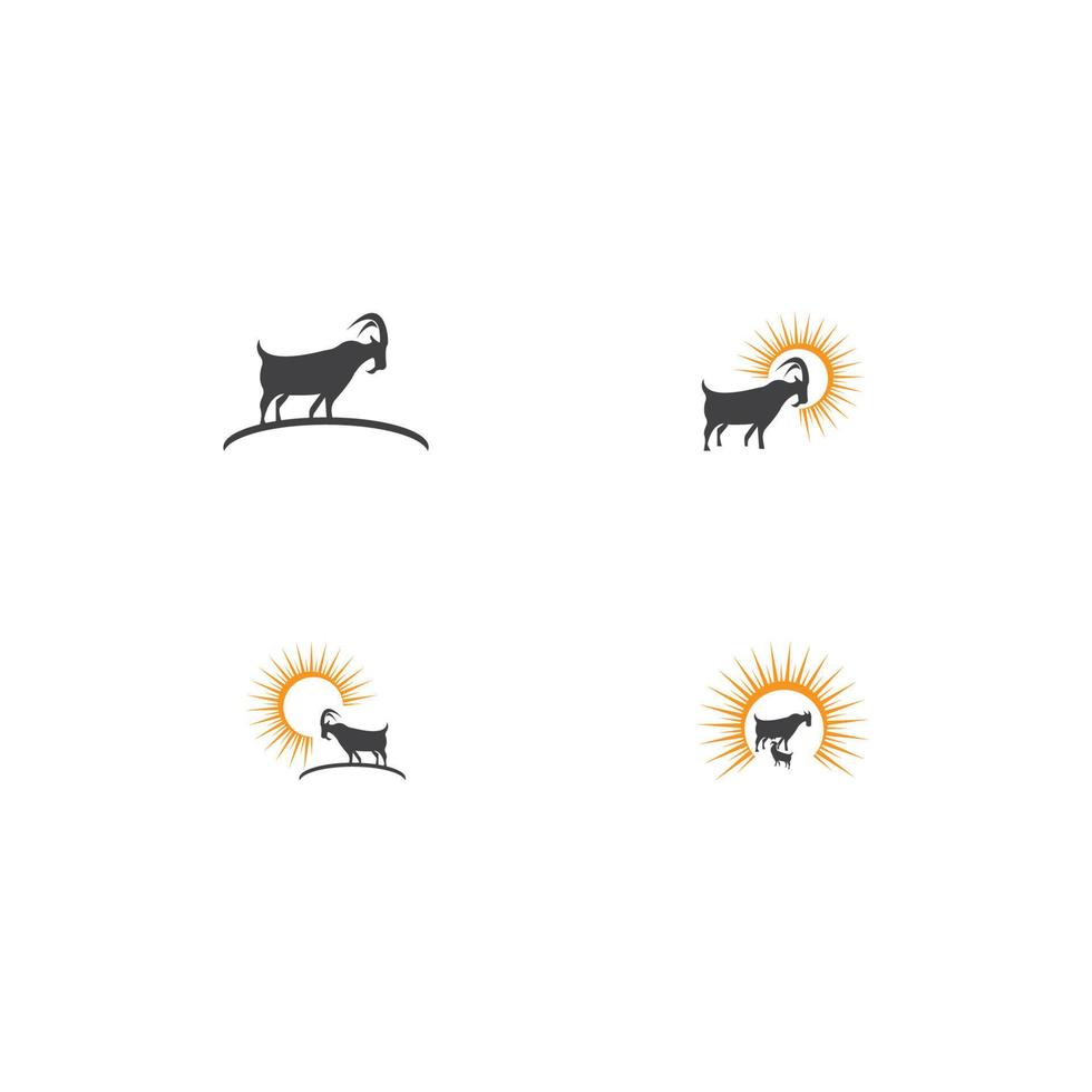 Goat Logo Template vector icon