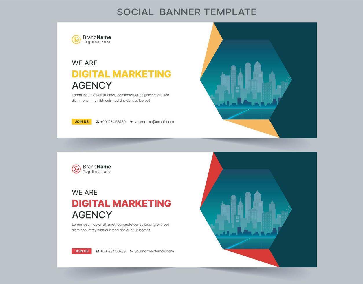 Social Media Cover Vector Templates Fully Editable, Advertising Design, Social Media Banner Post Design.