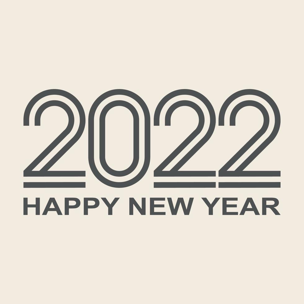 Happy new year 2022, christmas holiday, web banner for advertising - Vector