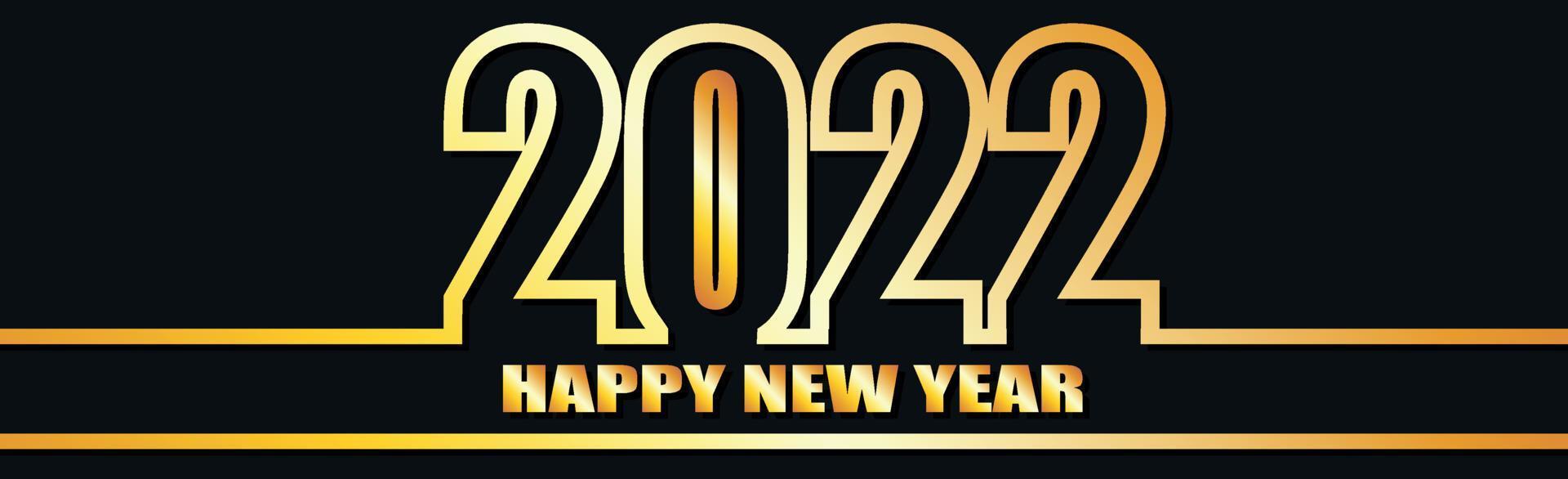 Happy new year 2022, christmas holiday, web banner - Vector