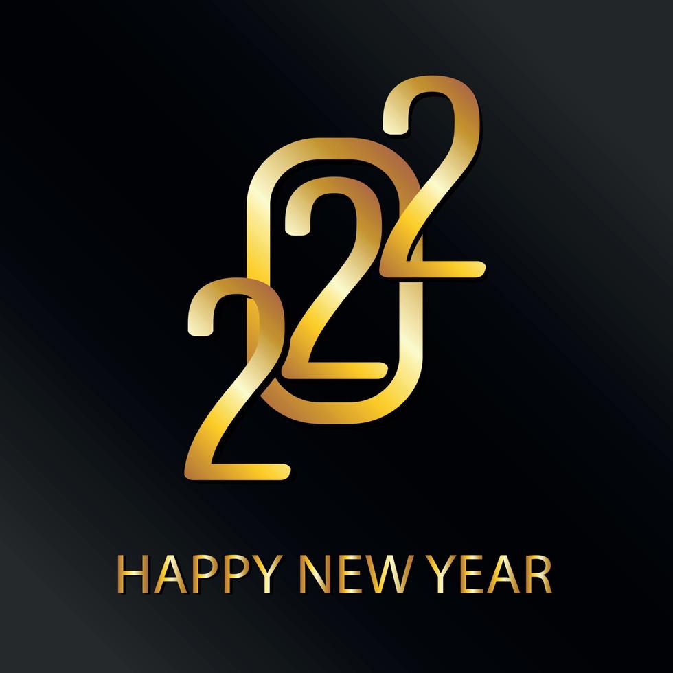 Happy new year 2022, christmas holiday, web banner for advertising - Vector