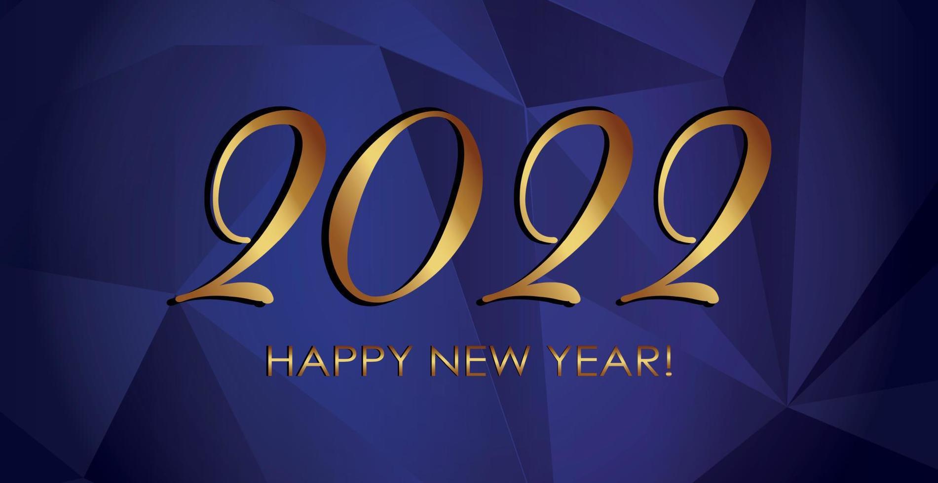 Happy new year 2022, christmas holiday, web banner for advertising - Vector