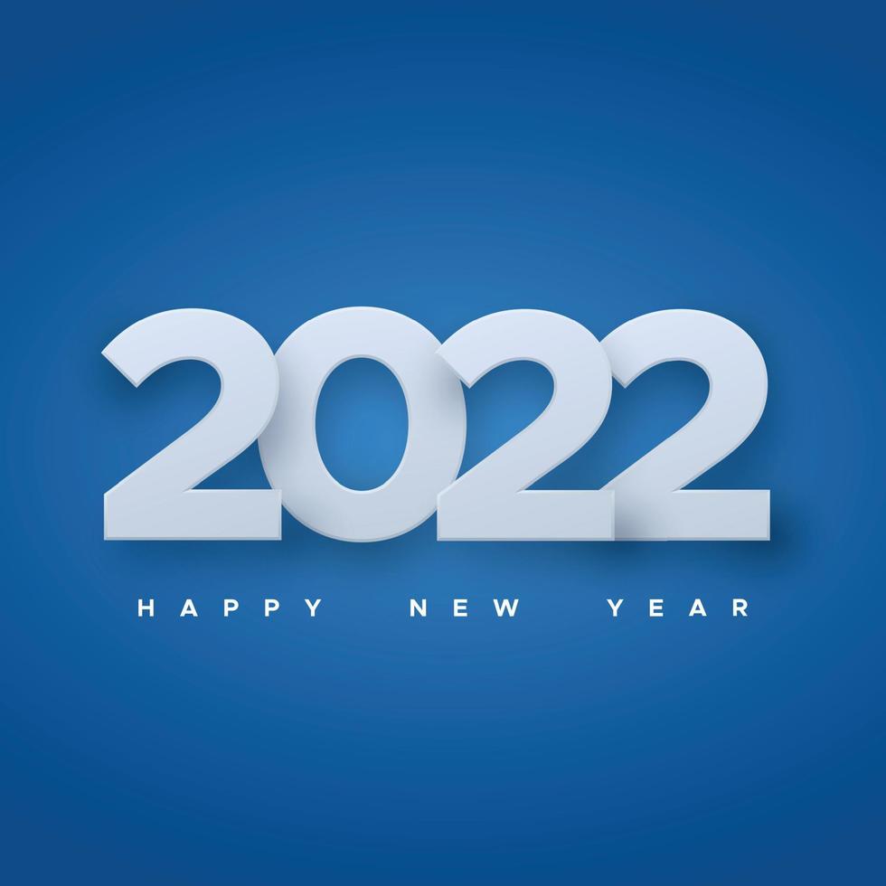 Happy new year 2022, christmas holiday, web banner - Vector