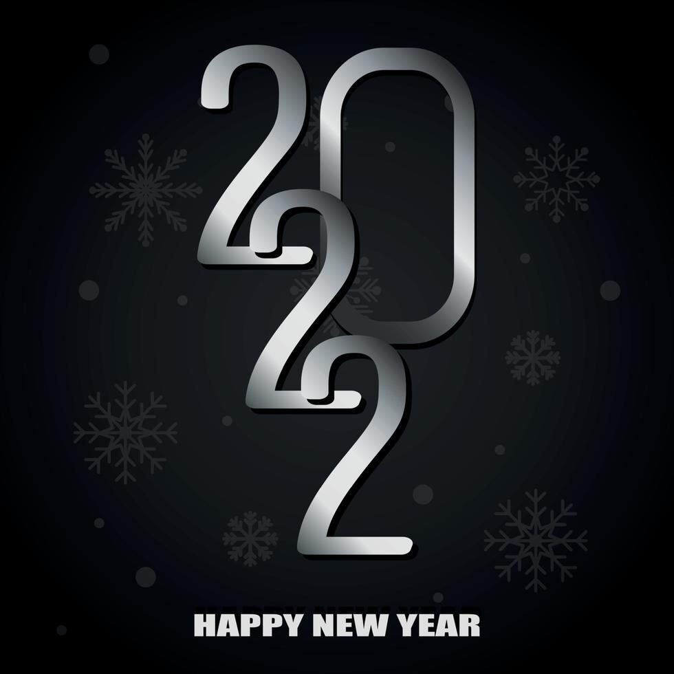 Happy new year 2022, christmas holiday, web banner for advertising - Vector