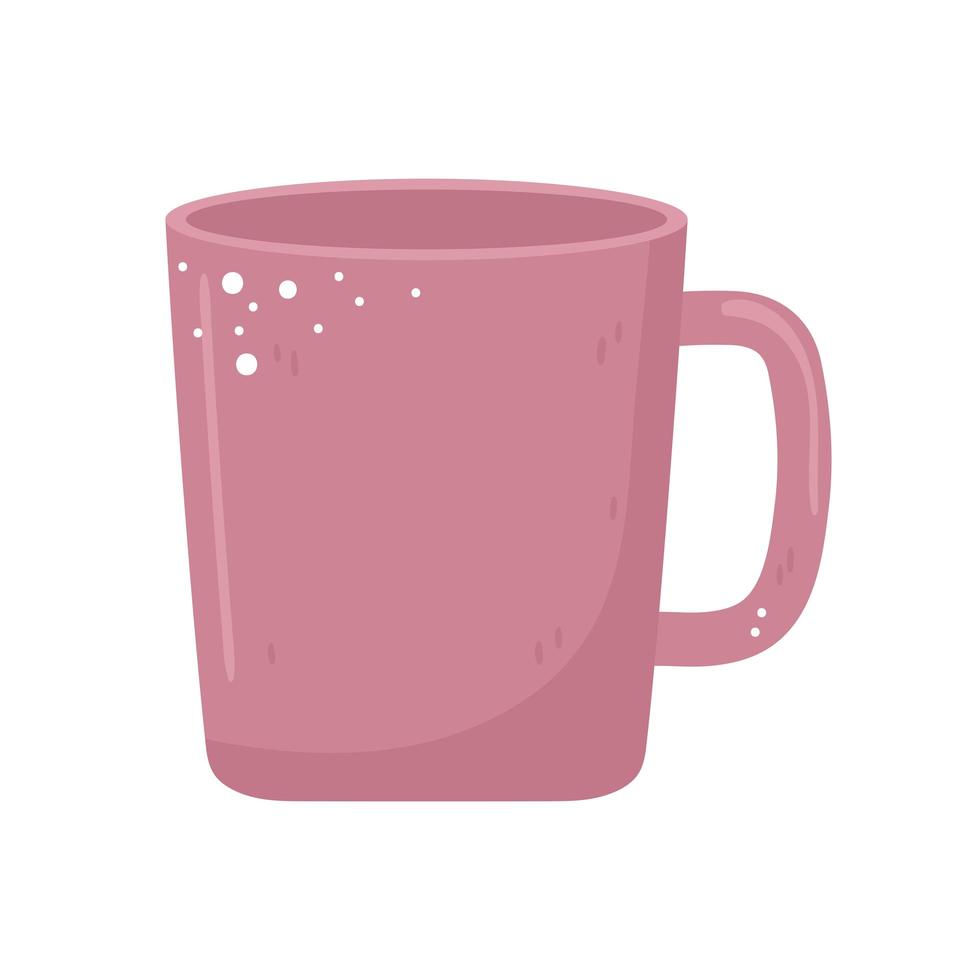 ceramic coffee cup vector