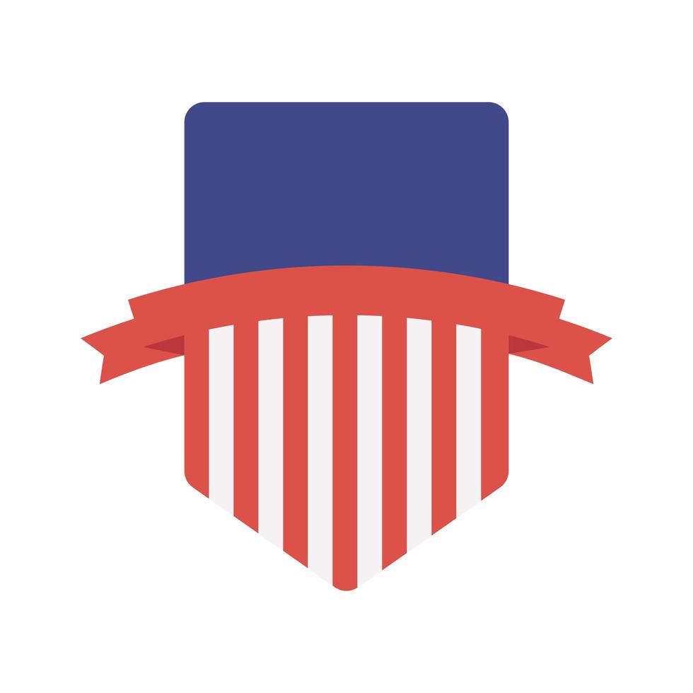 shield american flag vector