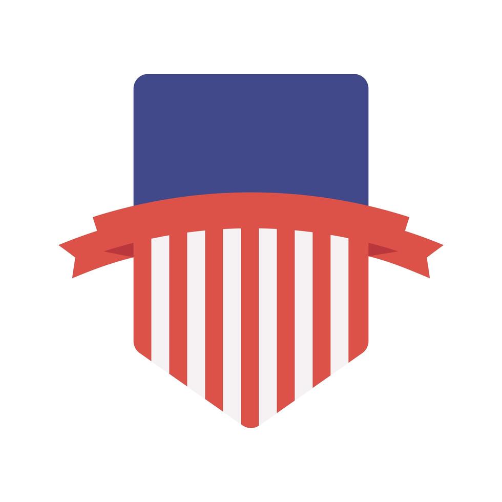 shield american flag vector