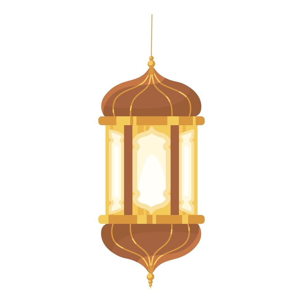 classic lantern decoration vector