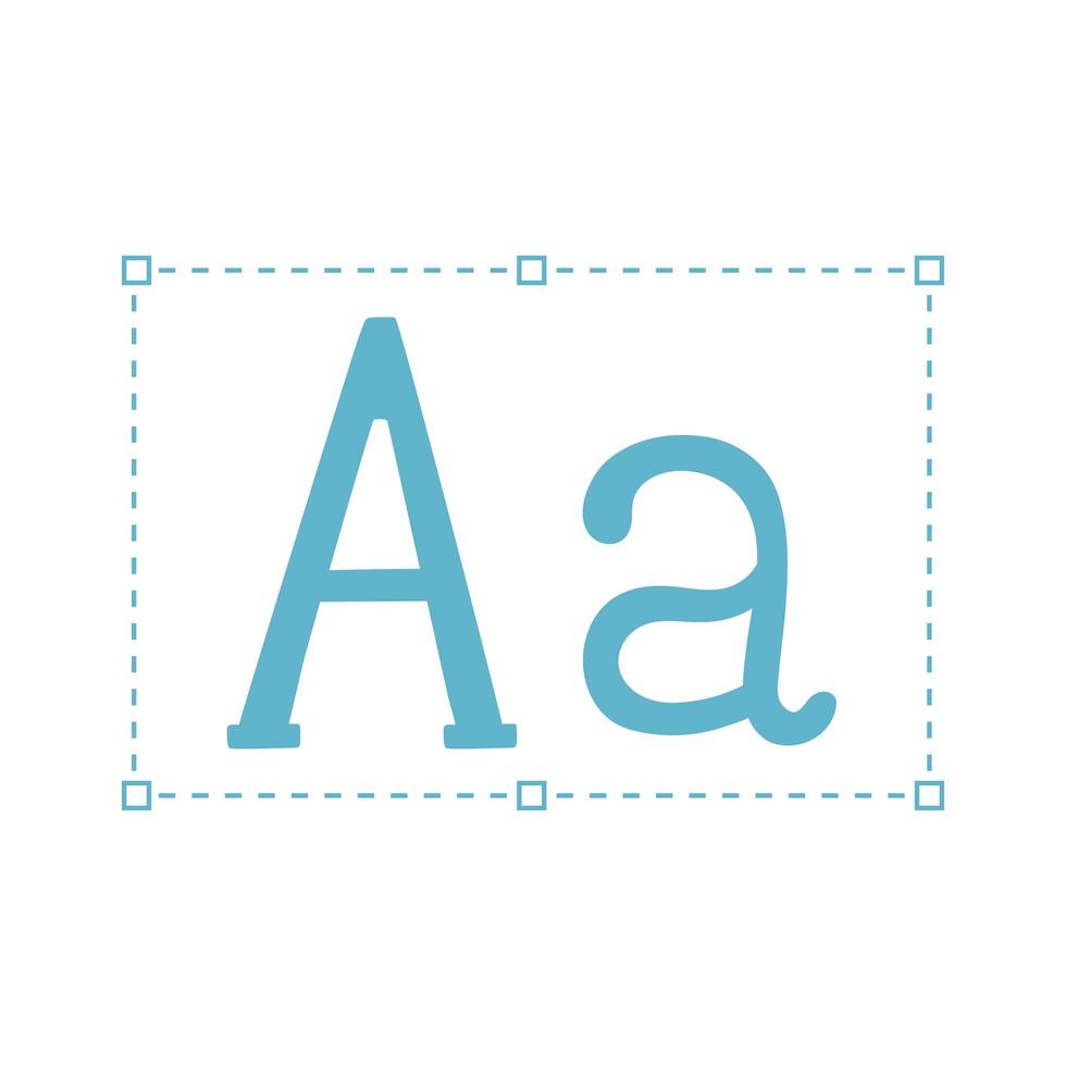 design font letter vector