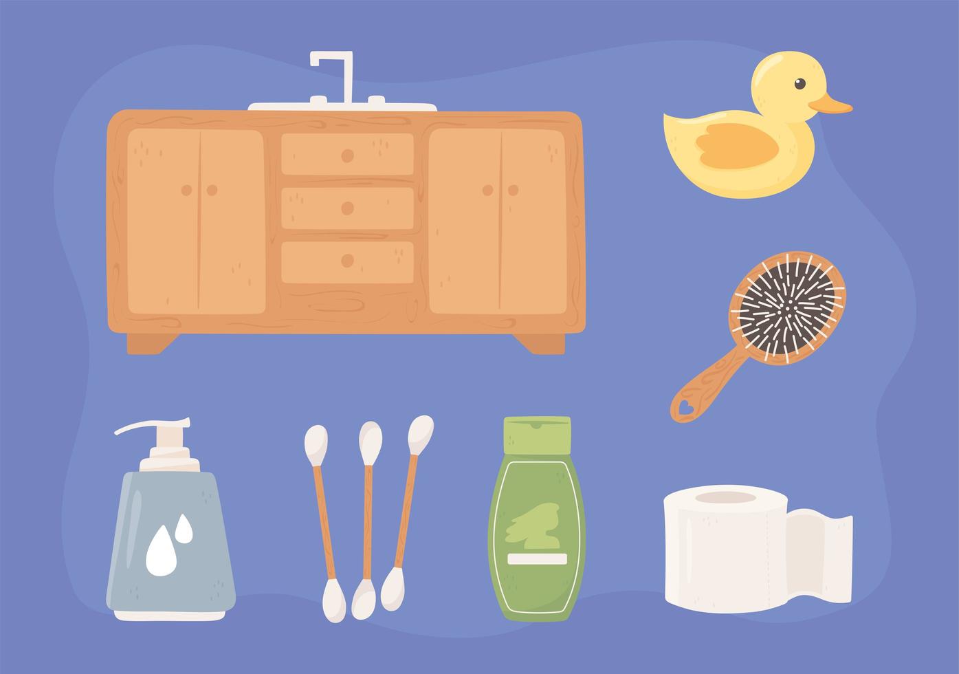 hygiene icon set vector
