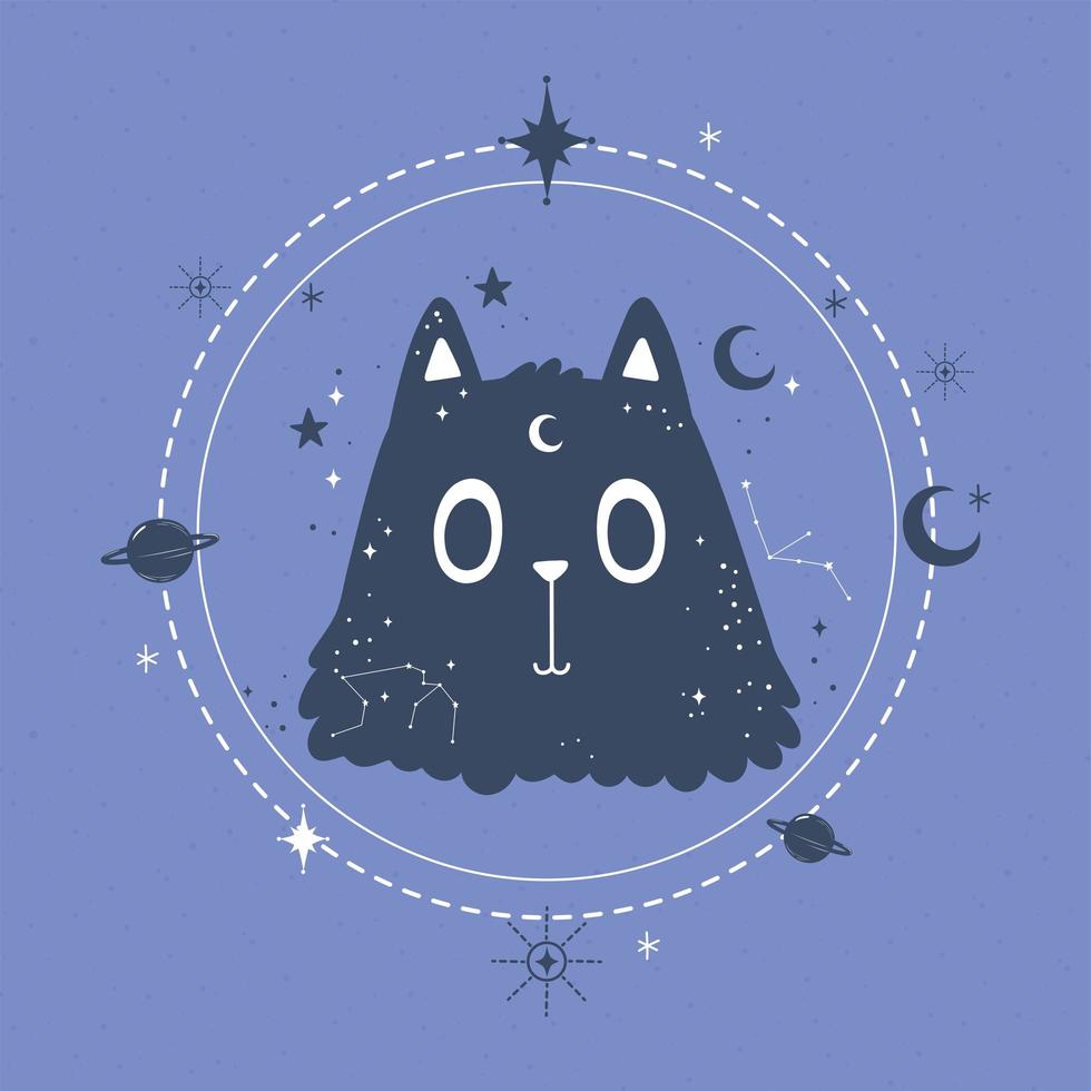 mystic astrology animal vector