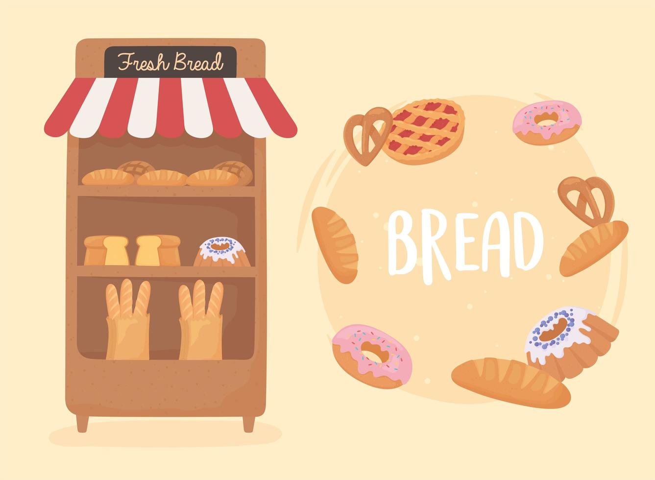 bread different products vector