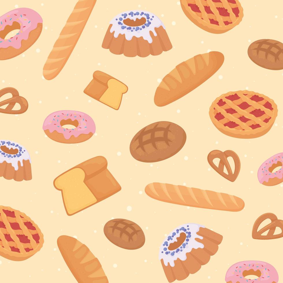 fresh bread bakery vector