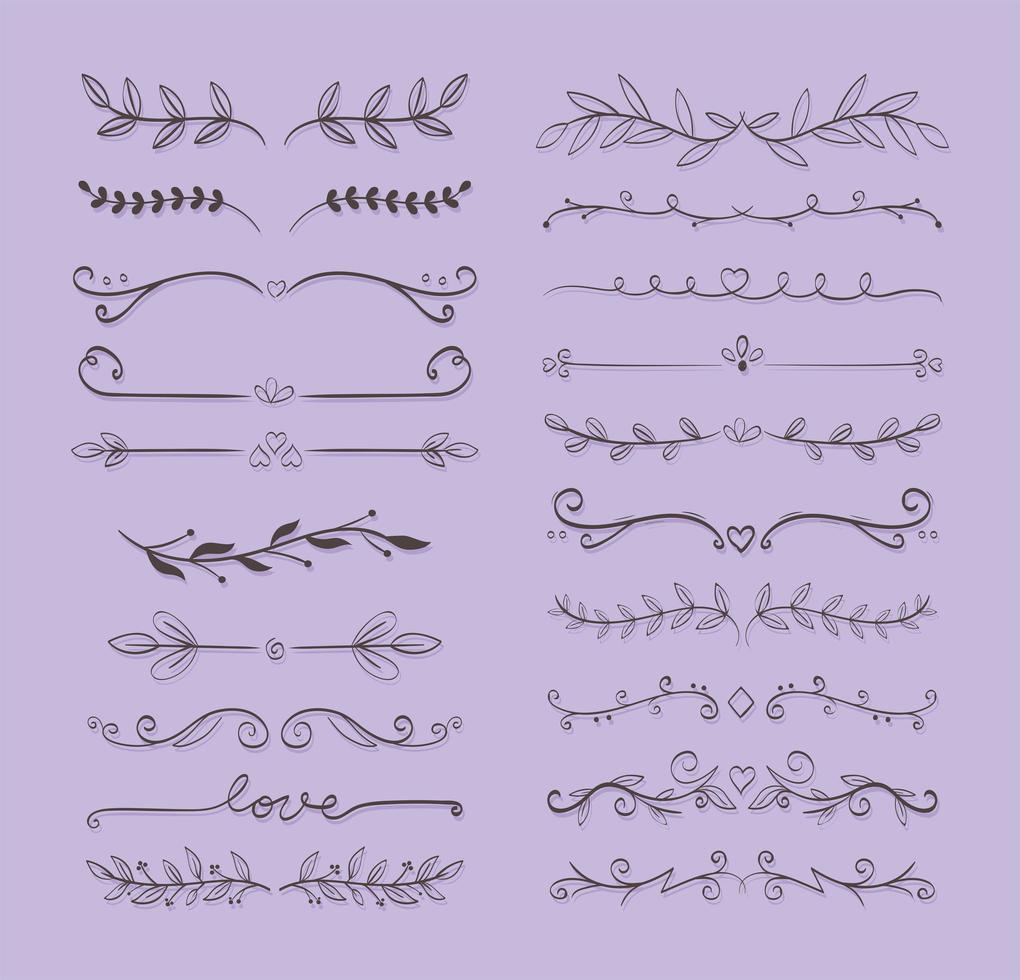 dividers flourish elegant vector